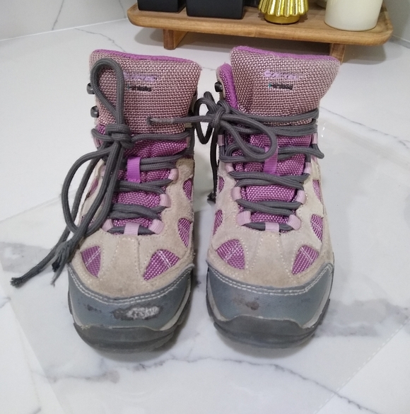 [H463] Hi-Tec Kids "Altitude" Boots - Purple/Gray - Picture 2 of 6